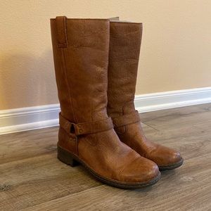 Born Women’s Brown Miriam Harness Moto Leather Boots